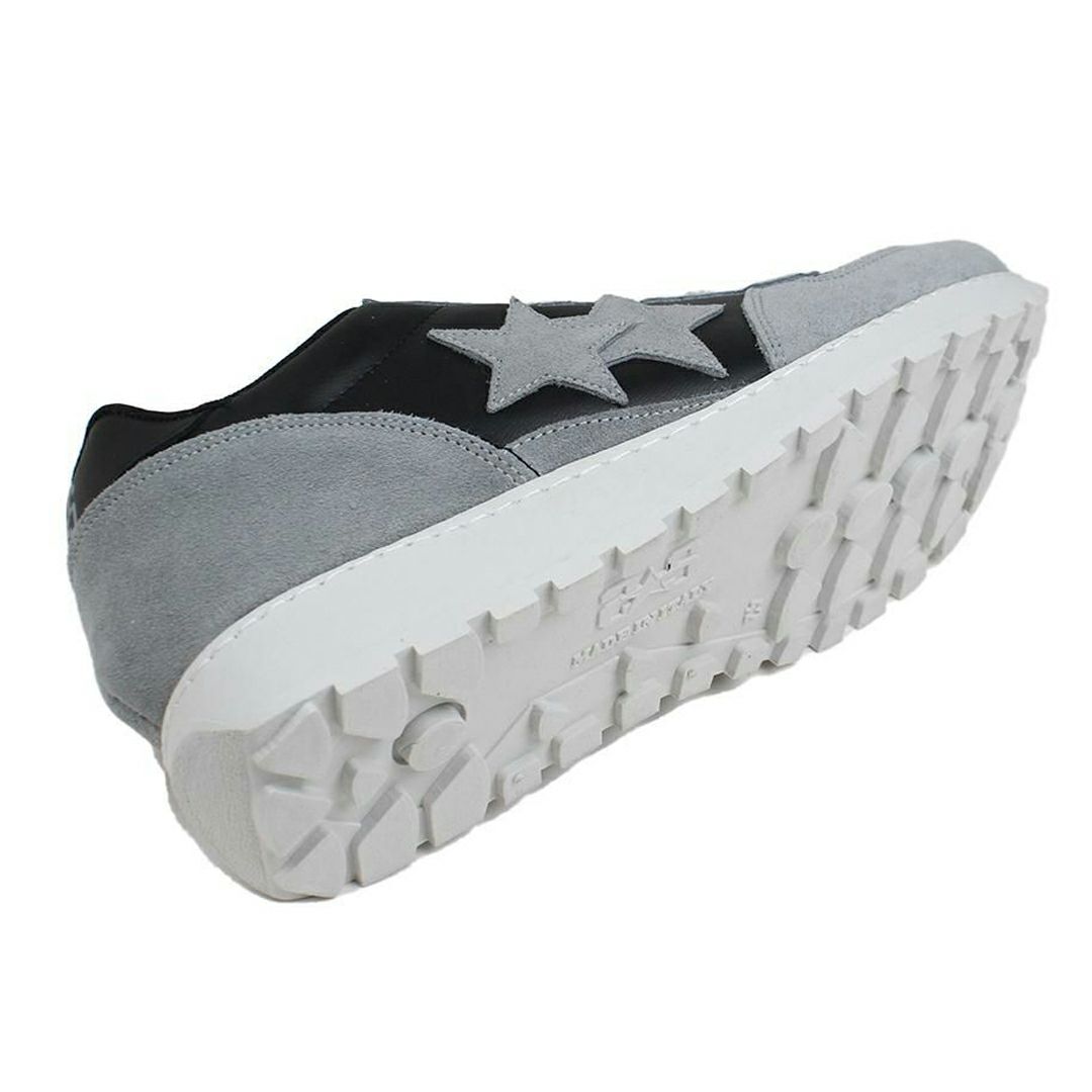 ツースター レディース レザースニーカー ブラック ライトグレー 4