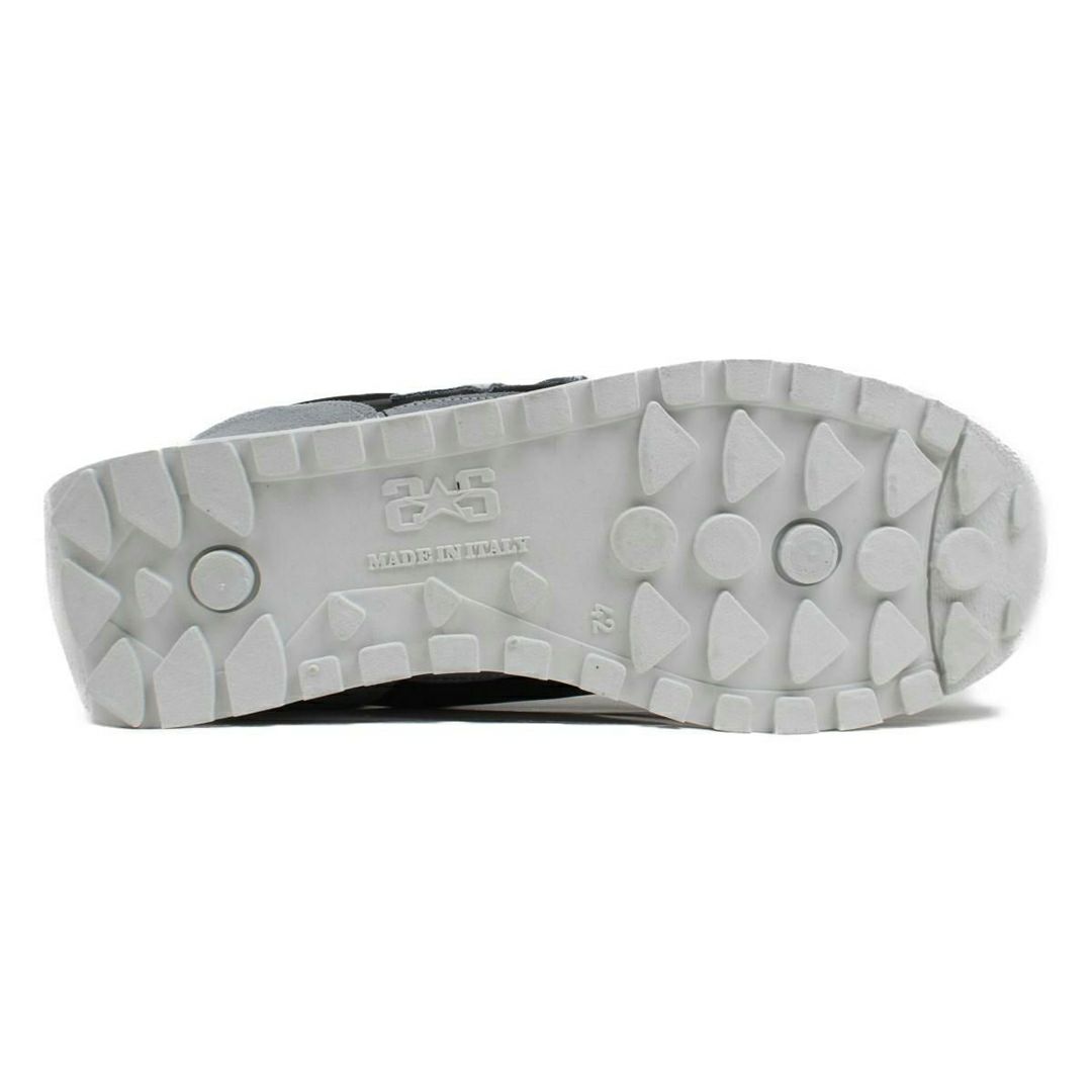 ツースター レディース レザースニーカー ブラック ライトグレー 8