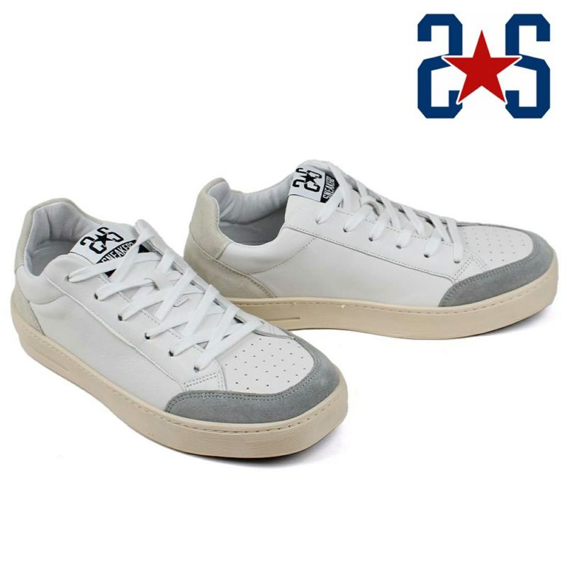 ツースター レディース レザースニーカー ホワイト アイボリー