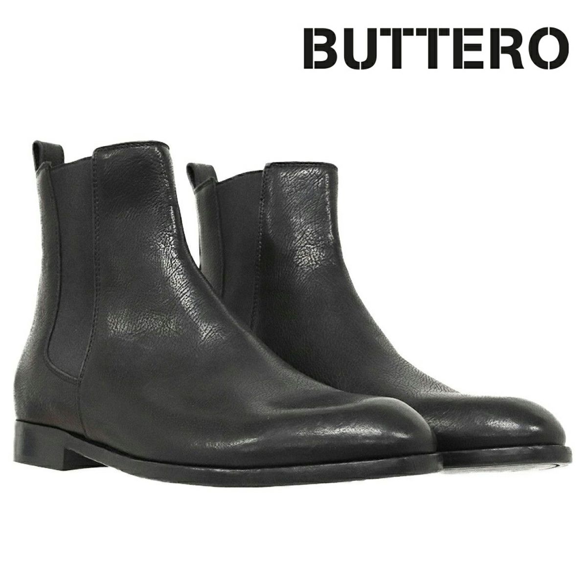 ブッテロ メンズ カジュアルシューズ ブラック