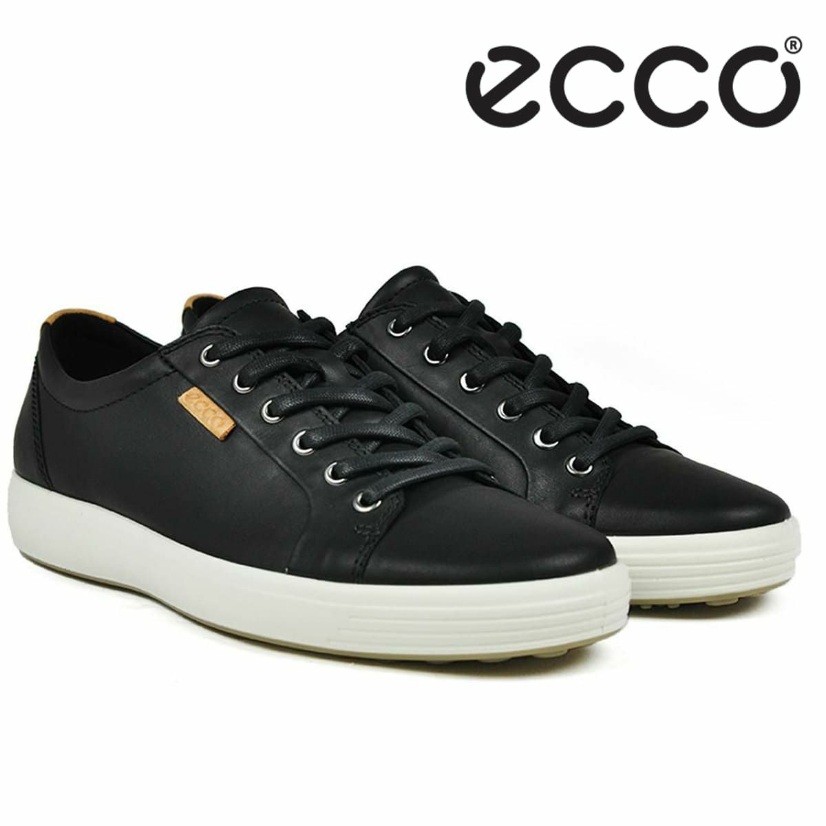エコー メンズ スニーカー エコー ソフト7ブラック