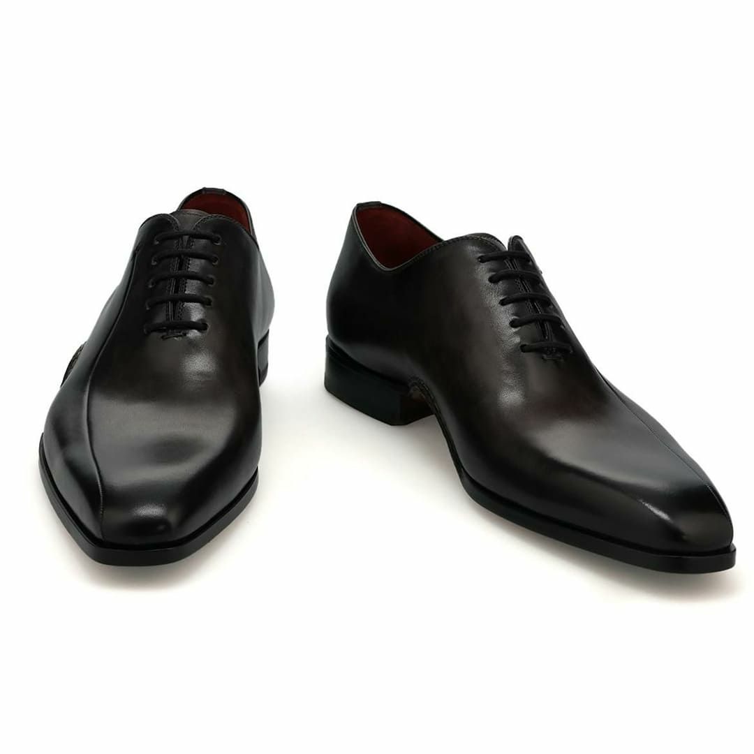 マグナーニ メンズ ドレスシューズ ラインステッチ ブラック2