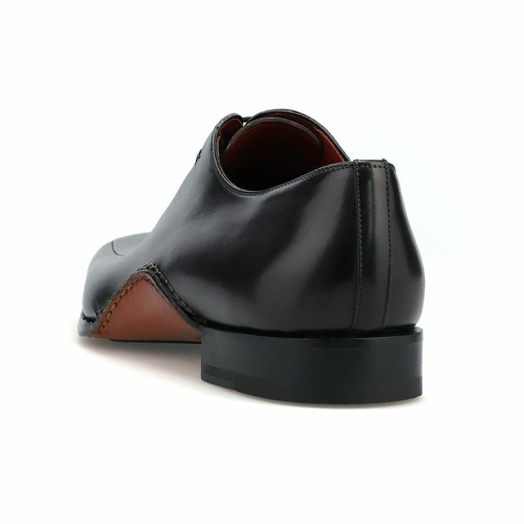 マグナーニ メンズ ドレスシューズ ラインステッチ ブラック8