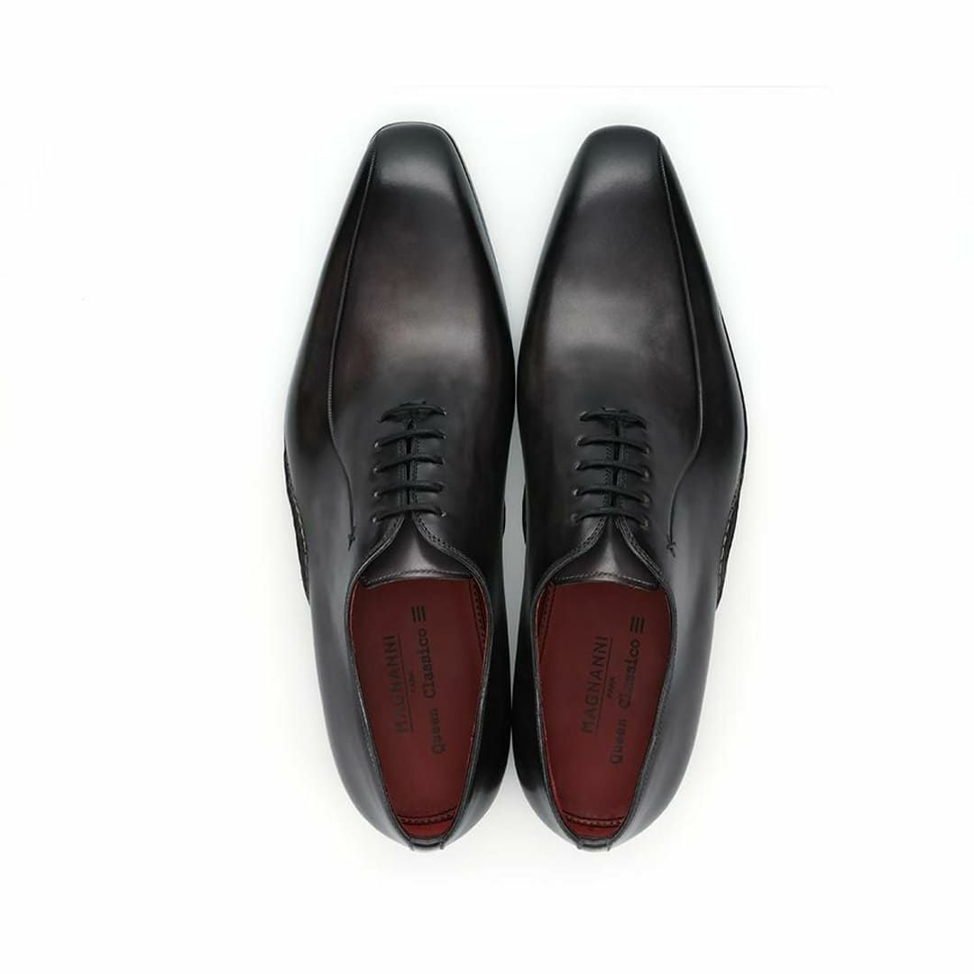 マグナーニ メンズ ドレスシューズ ラインステッチ ブラック9