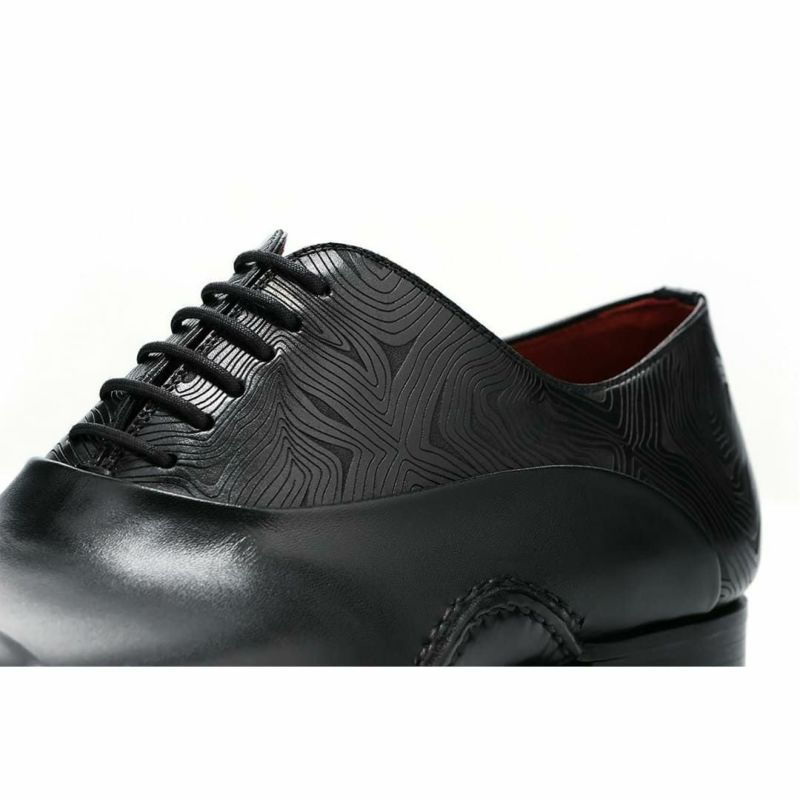 マグナーニ メンズ ドレスシューズ ミクストメディア オックスフォードブラック10