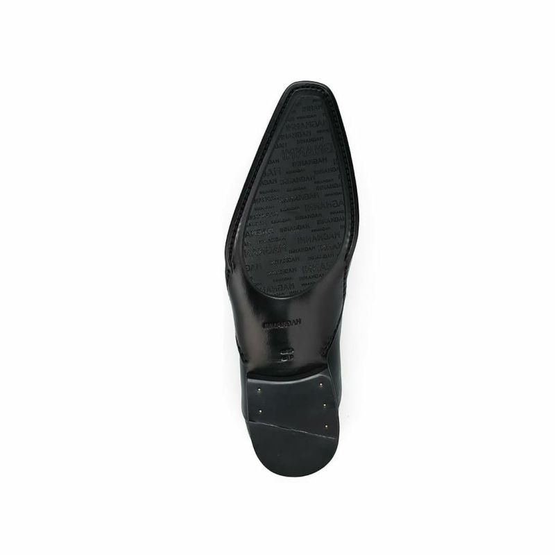 マグナーニ メンズ ドレスシューズ ミクストメディア オックスフォードブラック12