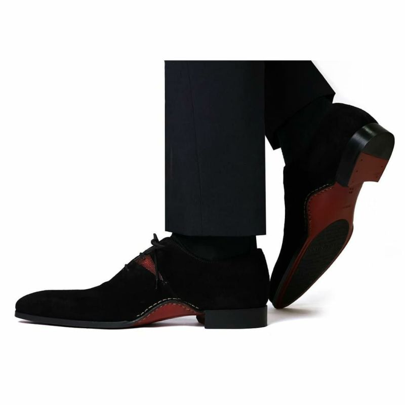 マグナーニ メンズ ドレスシューズ ミクストメディア スエード 3