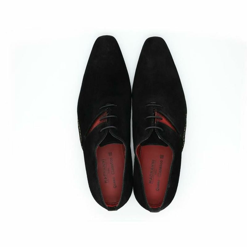 マグナーニ メンズ ドレスシューズ ミクストメディア スエード 9