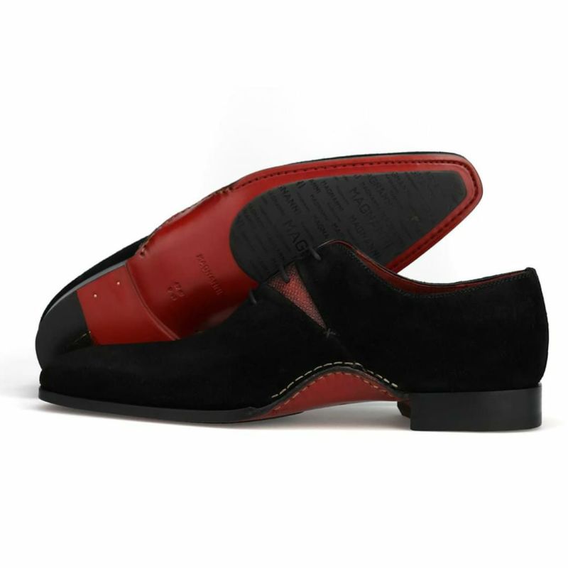 マグナーニ メンズ ドレスシューズ ミクストメディア スエード 11