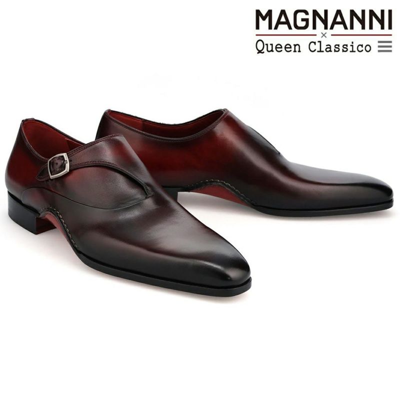 【良品】マグナーニ ドレスシューズ 編み込み クインクラシコ別注 39.5 クインクラシコオリジナルモデル】 マグナーニ スリングバック