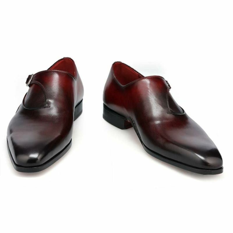 マグナーニ メンズ ドレスシューズ スリングバック ブラウン2