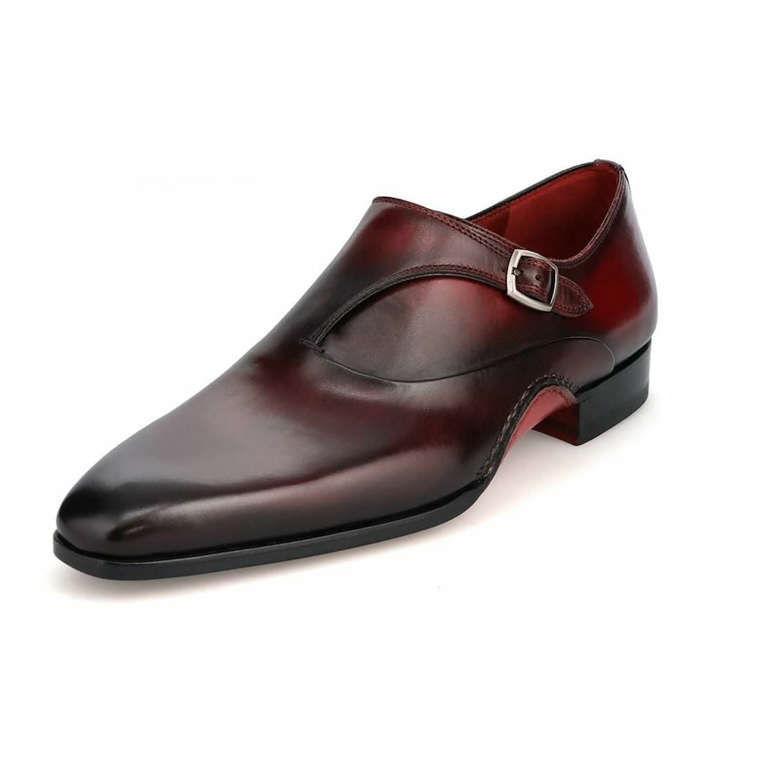 マグナーニ メンズ ドレスシューズ スリングバック ブラウン7