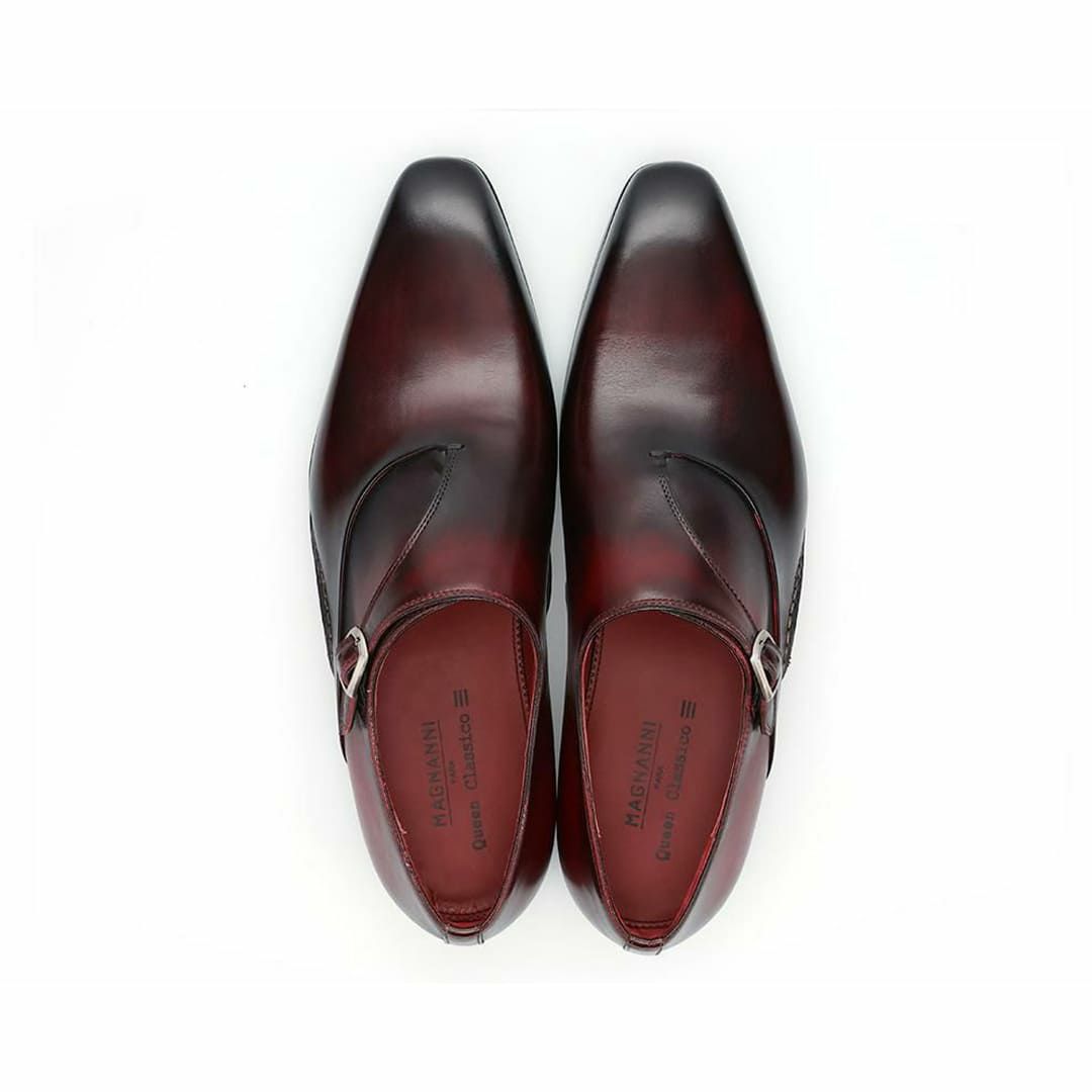 マグナーニ メンズ ドレスシューズ スリングバック ブラウン9