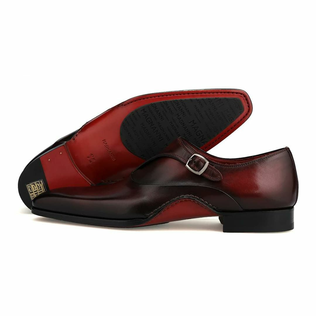 マグナーニ メンズ ドレスシューズ スリングバック ブラウン12