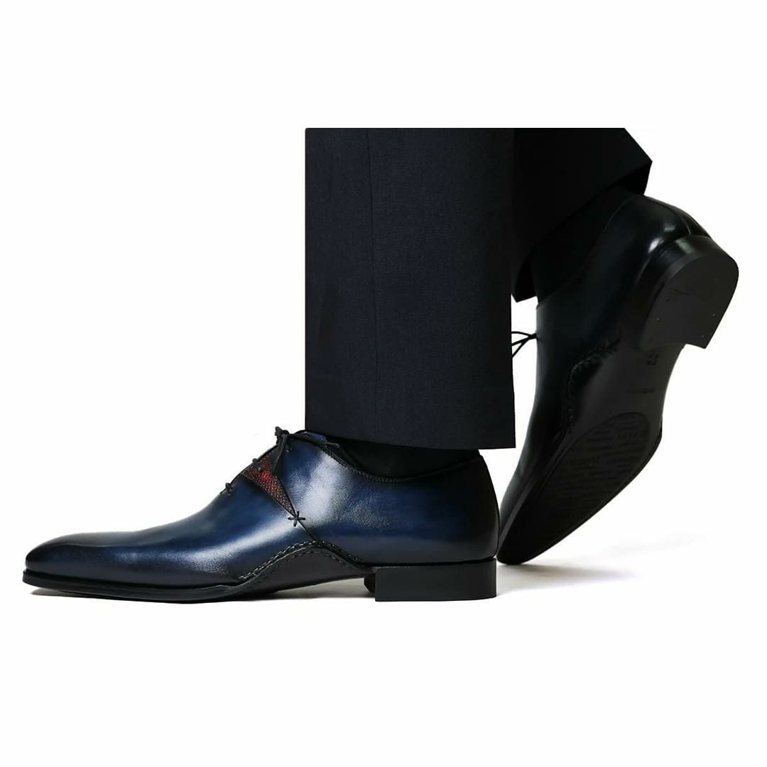 マグナーニ メンズ ドレスシューズ ミクストメディア ホールカット2