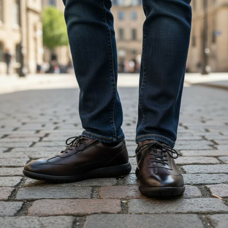 ハッシュパピー メンズ カジュアルシューズ レザースニーカー Hush