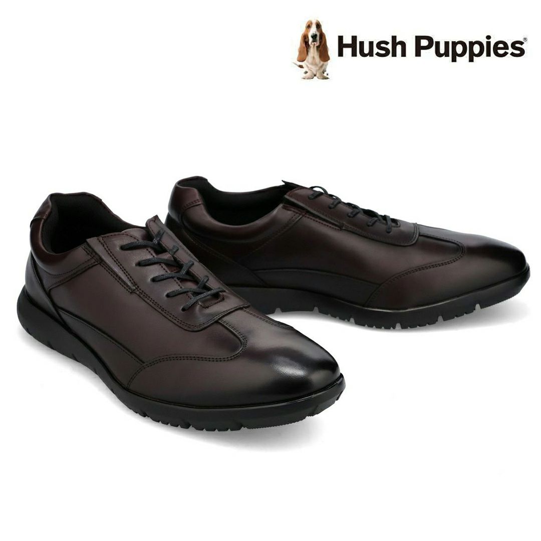 ハッシュパピー メンズ カジュアルシューズ レザースニーカー M-7123T ワイン1