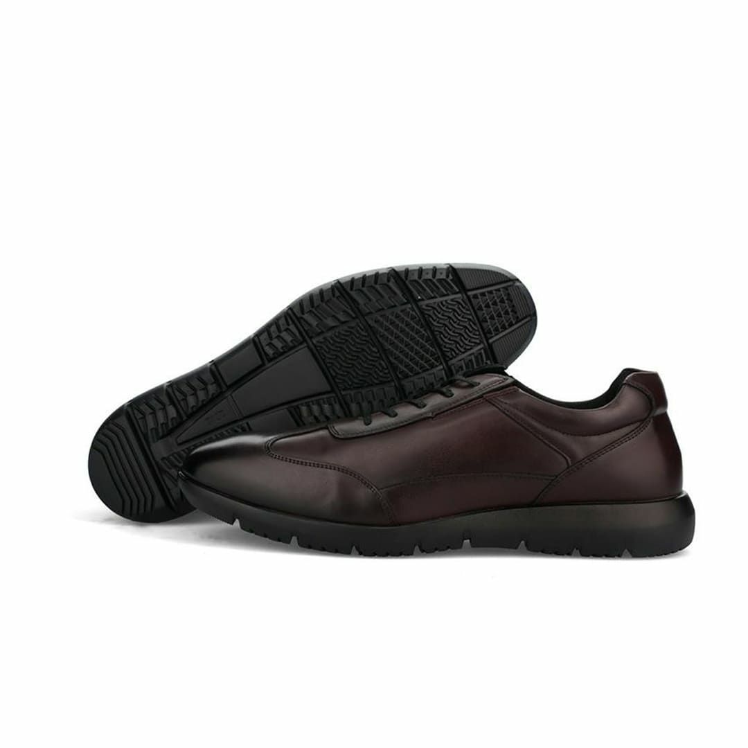 ハッシュパピー メンズ カジュアルシューズ レザースニーカー M-7123T ワイン4