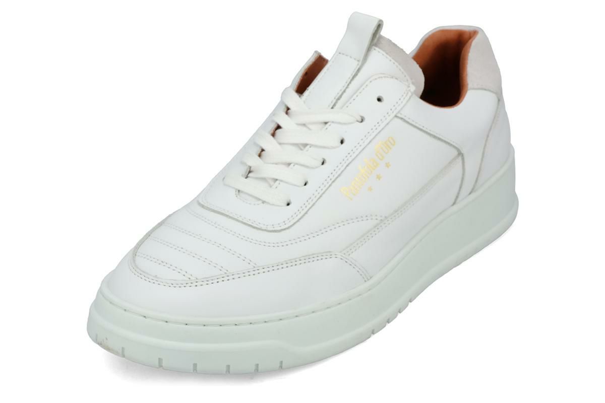 パントフォラドーロ メンズ スニーカー レザースニーカー ビアンコ4
