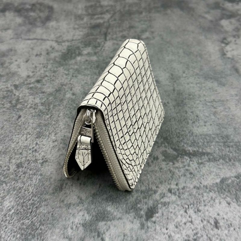 レザック バッグ ワニ革ミドルウォレット バニラ 国産(日本製)4