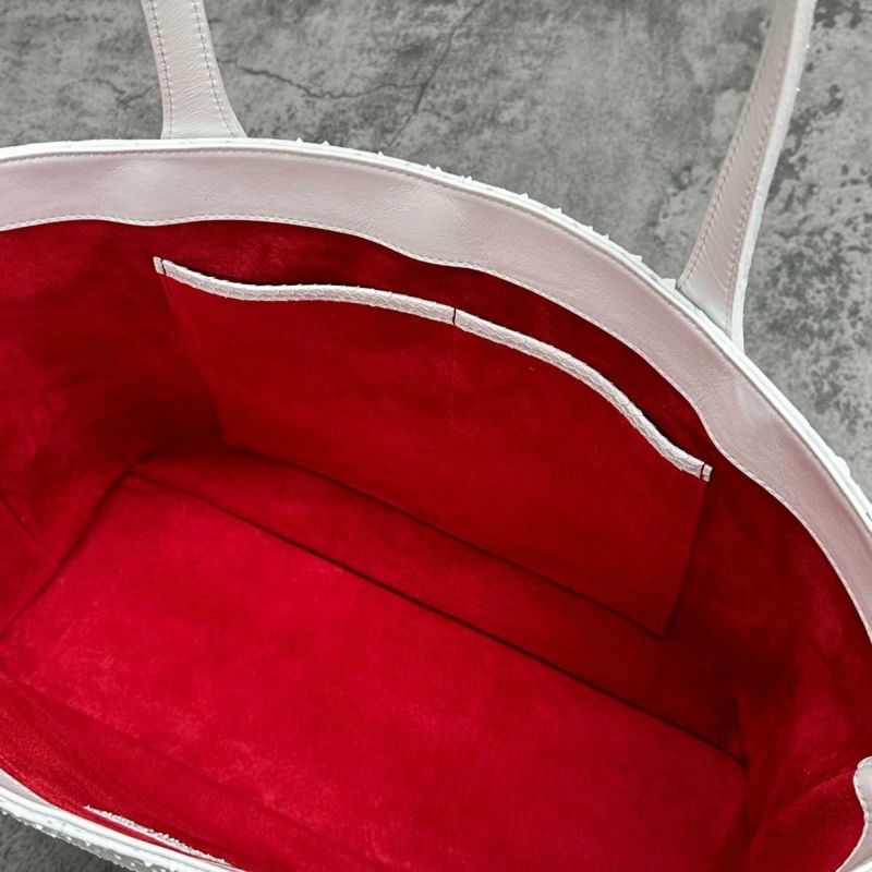 レザック バッグ パイソン トートバッグ ホワイト 国産(日本製)9.5