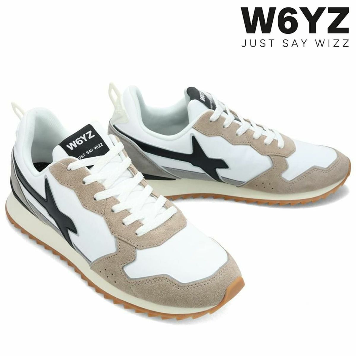 ウィズ メンズ スニーカー ジェットエム トープホワイトブラック W6YZ
