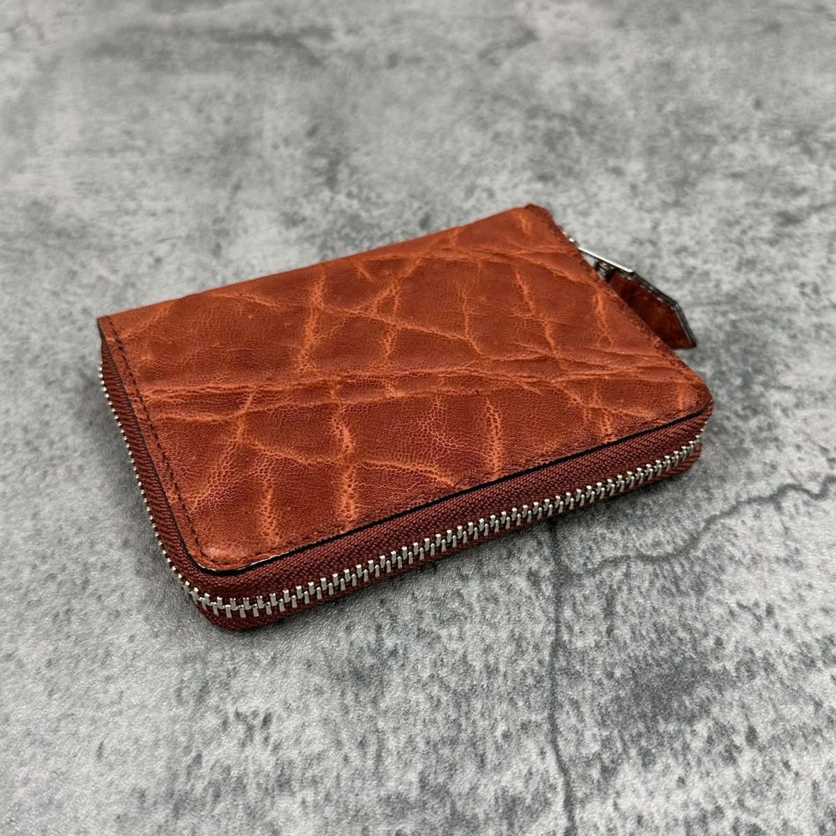 レザック バッグ エレファントミドルウォレット アーモンド 国産(日本製) 2