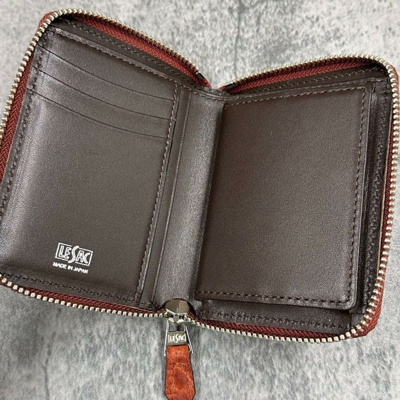 レザック バッグ エレファントミドルウォレット アーモンド 国産(日本製) 7