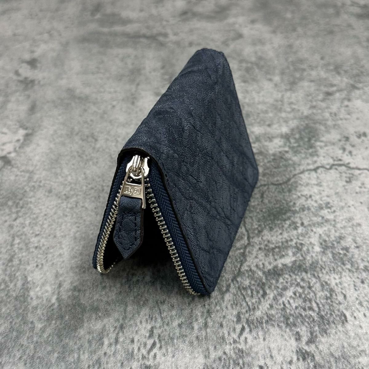 レザック バッグ エレファントミドルウォレット ネイビー 国産(日本製)4