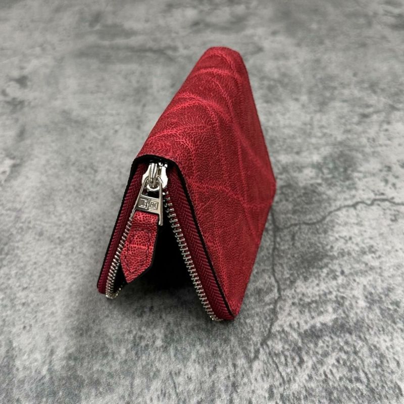 レザック バッグ エレファントミドルウォレット レッド 国産(日本製)4