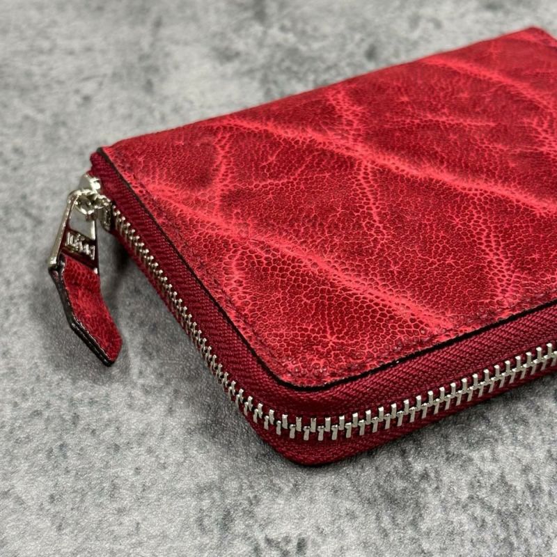 レザック バッグ エレファントミドルウォレット レッド 国産(日本製)5