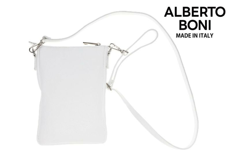アルベルトボニー バッグ サコッシュイタリア製 ホワイト