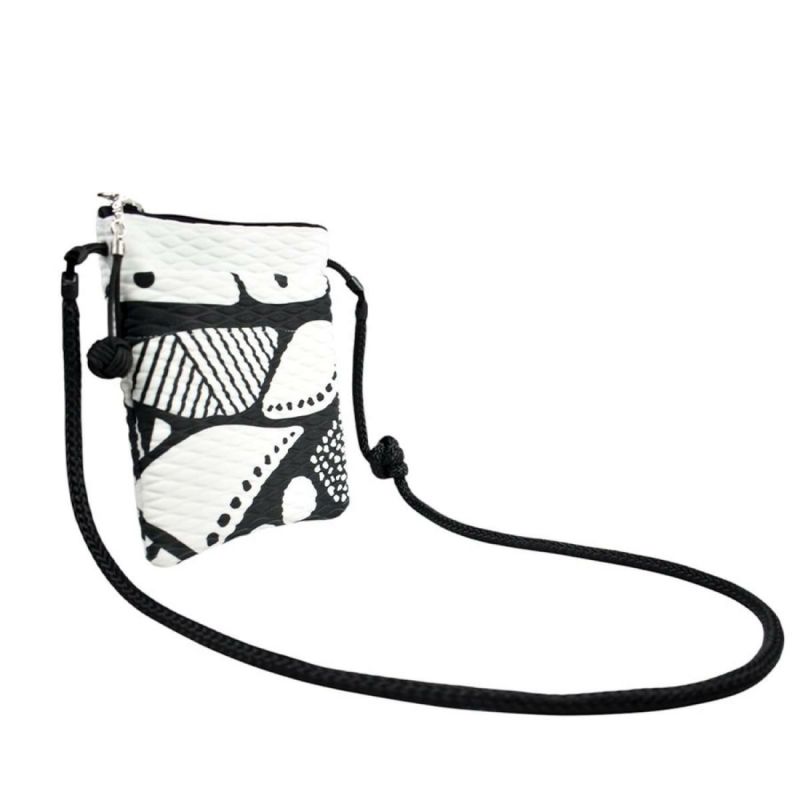 レーク バッグ アレ ドロップ ブラックホワイト イタリア製 L4K3　3