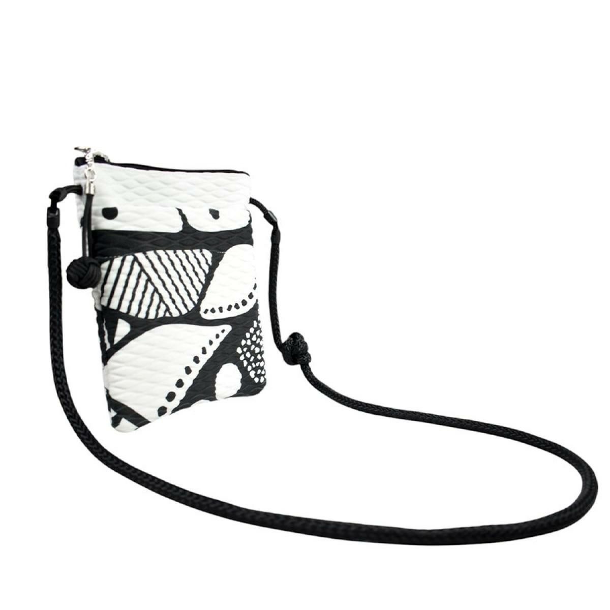 レーク バッグ アレ ドロップ ブラックホワイト イタリア製 L4K3　3