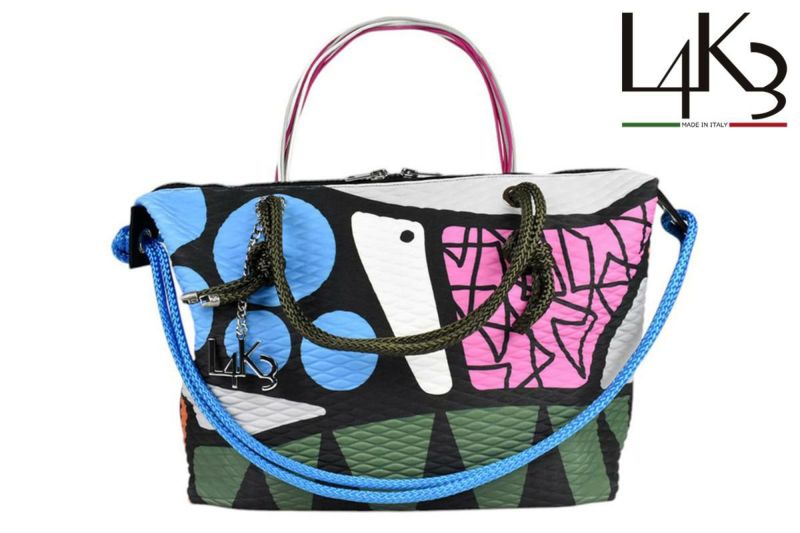 レーク バッグ クイーンレーク ドロップ カーキミックス イタリア製 L4K3 