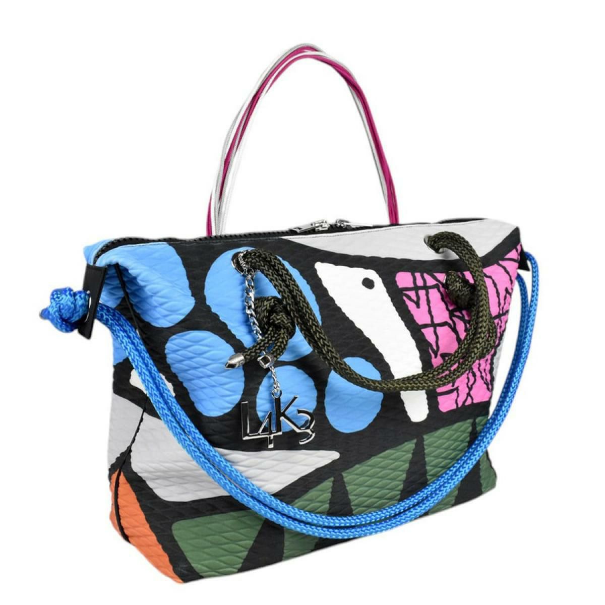 レーク バッグ クイーンレーク ドロップ カーキミックス イタリア製 L4K3 3