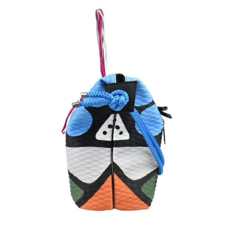 レーク バッグ クイーンレーク ドロップ カーキミックス イタリア製 L4K3 4