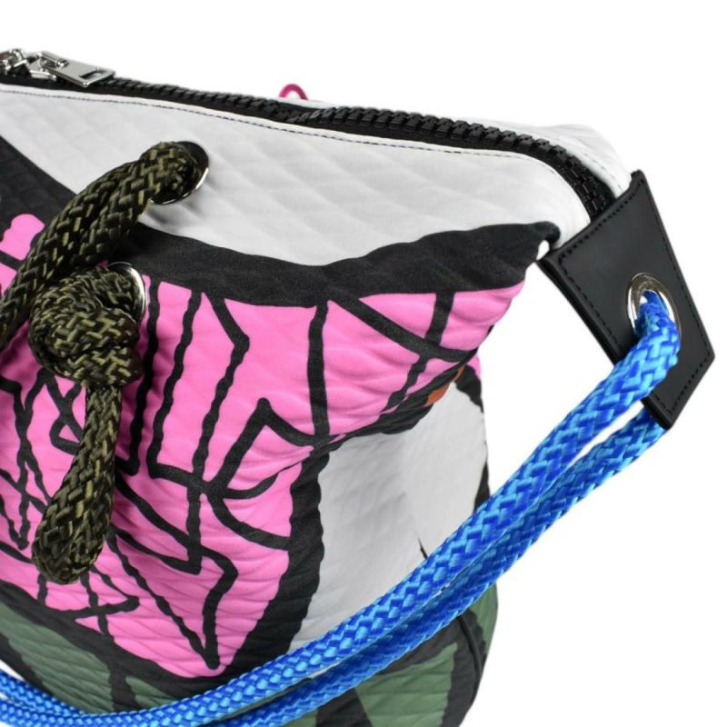 レーク バッグ クイーンレーク ドロップ カーキミックス イタリア製 L4K3 7