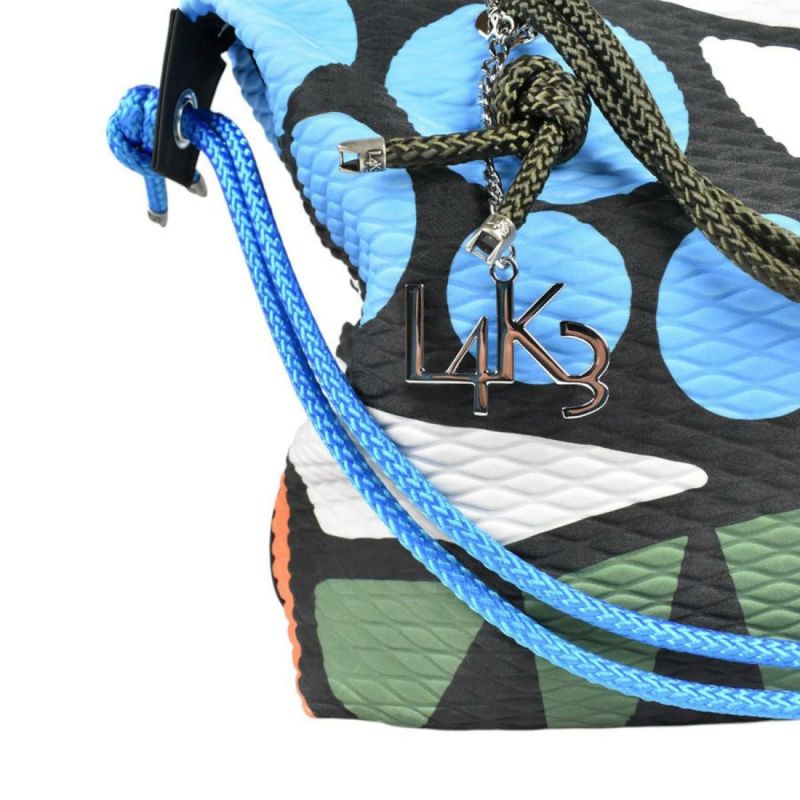 レーク バッグ クイーンレーク ドロップ カーキミックス イタリア製 L4K3 9