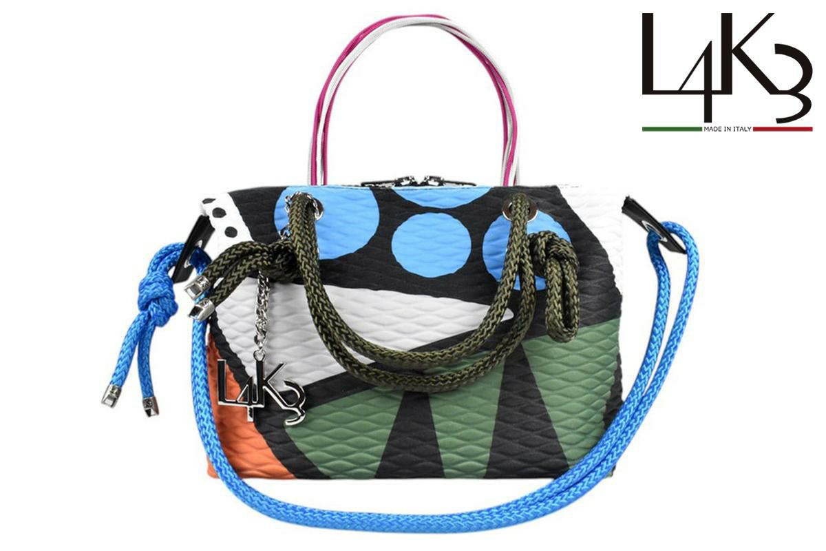  レーク バッグ クイーンレークミニ ドロップ カーキミックス イタリア製 L4K3 