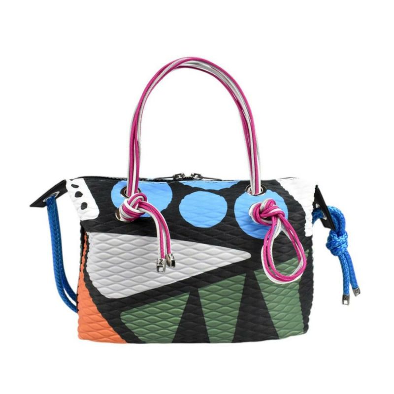  レーク バッグ クイーンレークミニ ドロップ カーキミックス イタリア製 L4K3 2