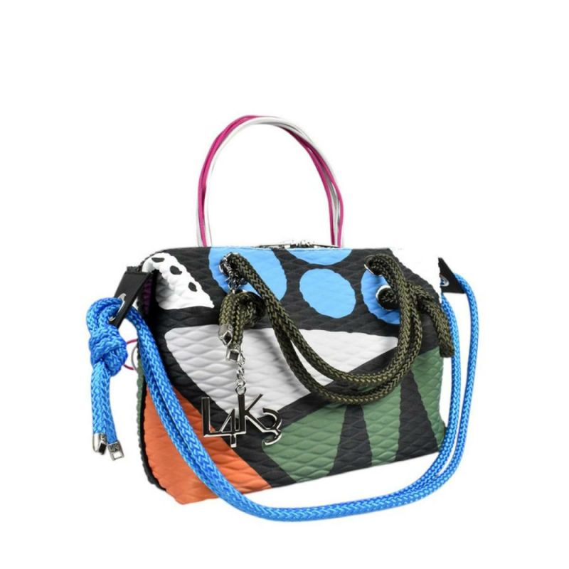  レーク バッグ クイーンレークミニ ドロップ カーキミックス イタリア製 L4K3 3