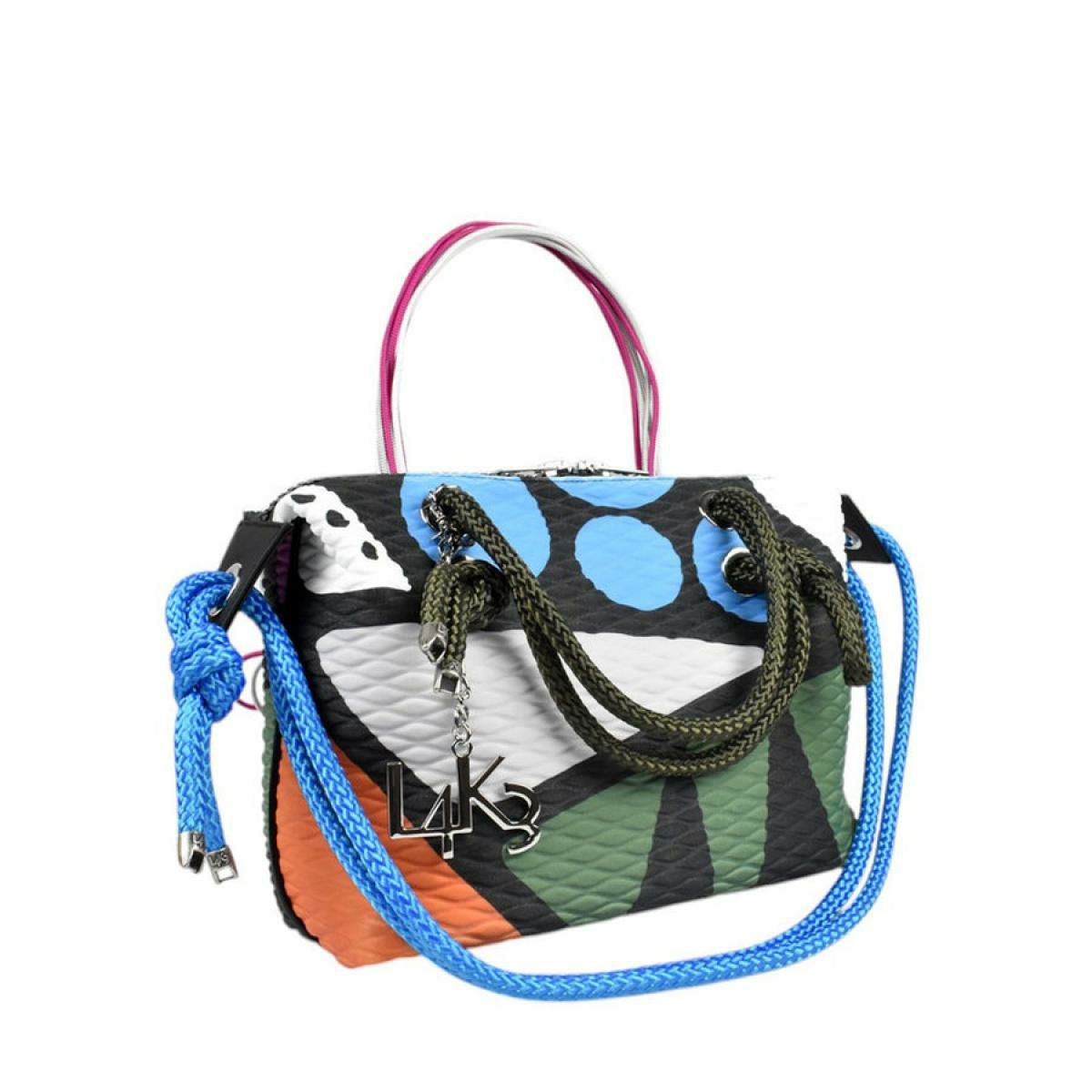  レーク バッグ クイーンレークミニ ドロップ カーキミックス イタリア製 L4K3 3