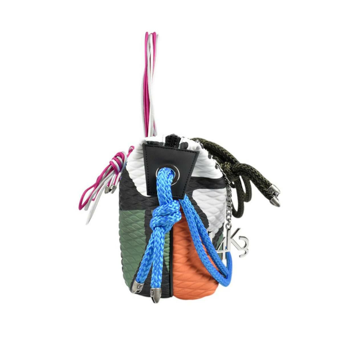  レーク バッグ クイーンレークミニ ドロップ カーキミックス イタリア製 L4K3 4