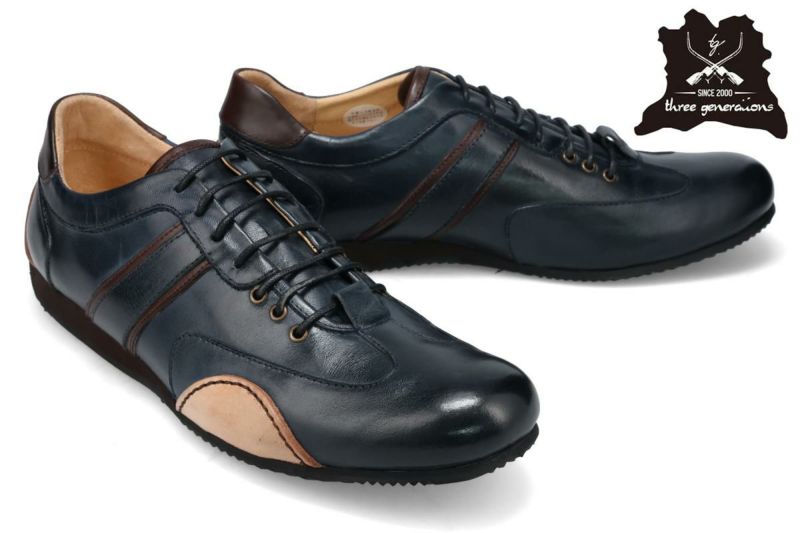  スリージェネレーションズ メンズ スニーカー three generations 2423 　ネイビー　