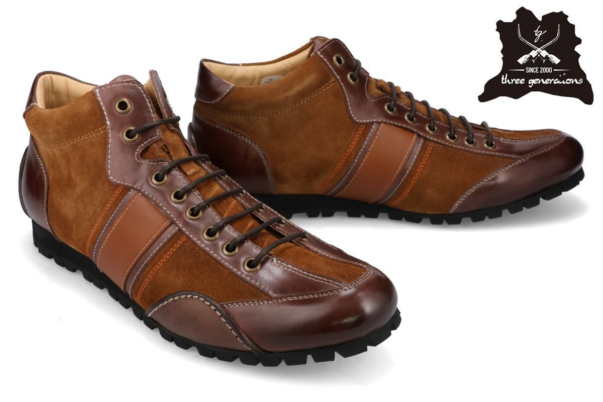 スリージェネレーションズ メンズ スニーカー three generations 5430　ブラウン　