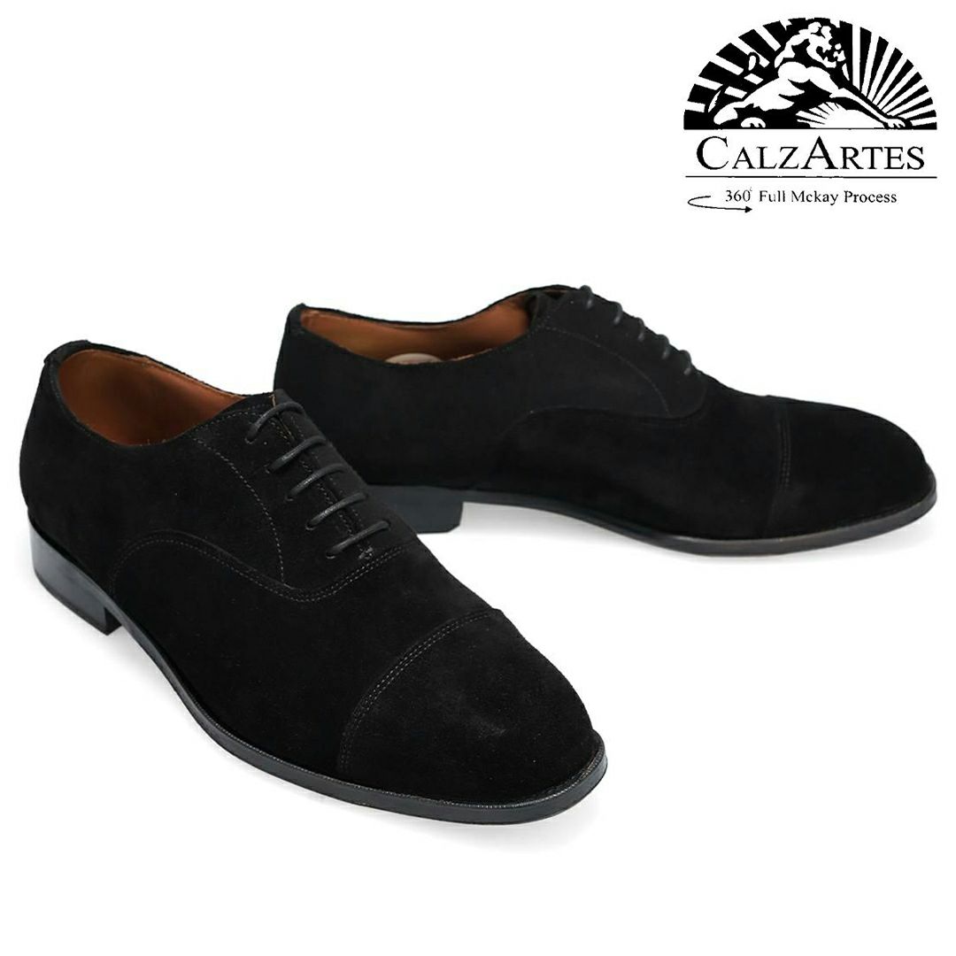 カルサーテス メンズ ドレスシューズ 内羽根ストレートチップ CALZARTES cz-705　ブラック 