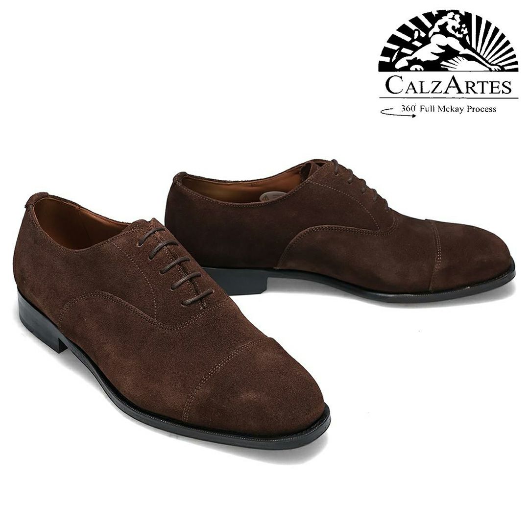 カルサーテス メンズ ドレスシューズ 内羽根ストレートチップ CALZARTES cz-705　ブラウン　