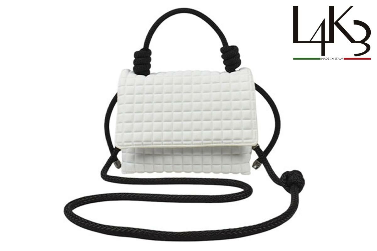 レーク バッグ ブリスティーナクキ スクエアホワイト イタリア製 