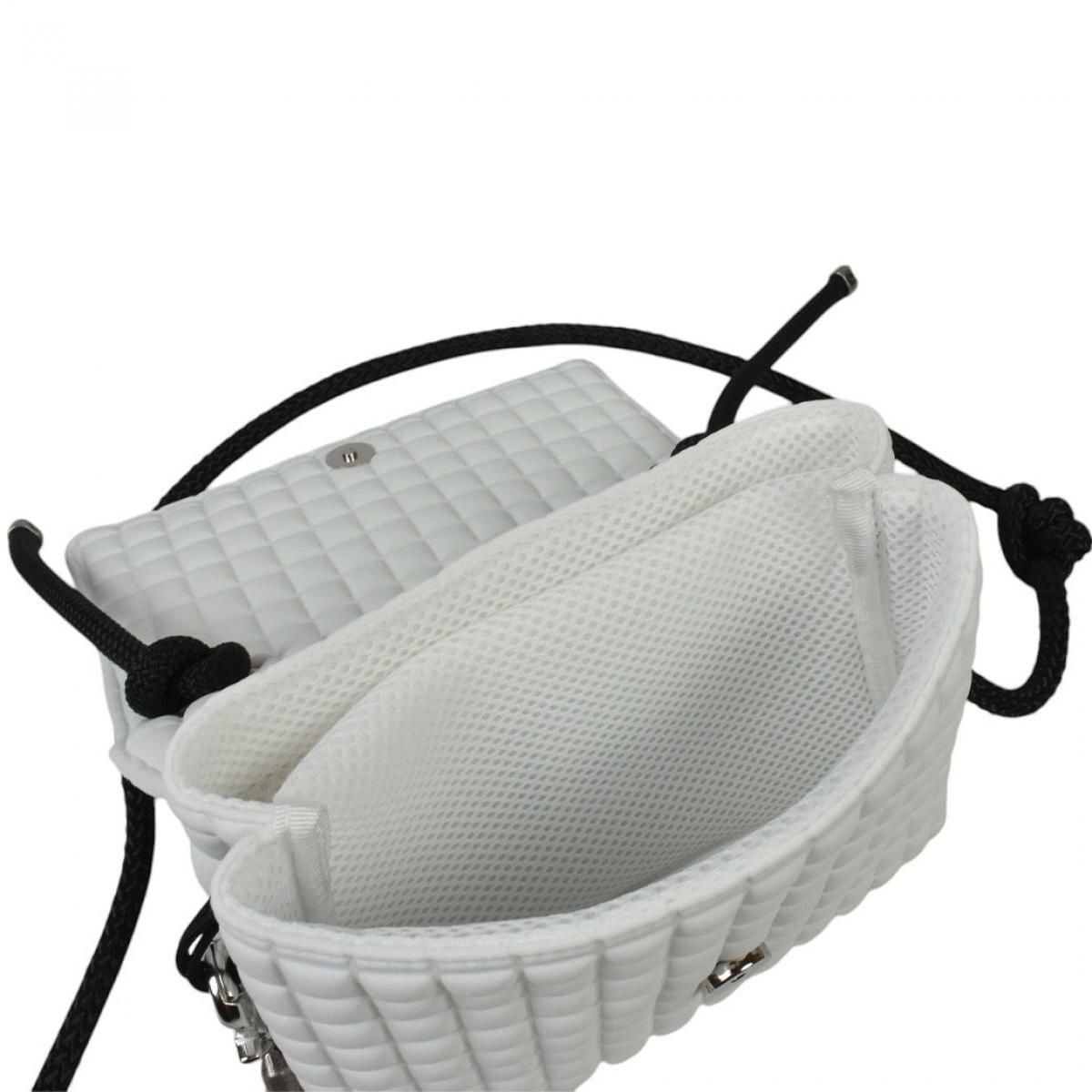 レーク バッグ ブリスティーナクキ スクエアホワイト イタリア製 6